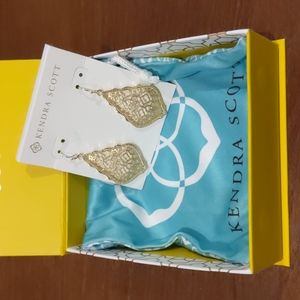 Kendra Scott Addie Yellow Gold Drop Earrings